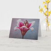 花独身のグリーティングカード カード (黄色い花)