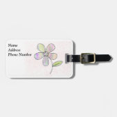 花独身の ラゲッジタグ (正面横)