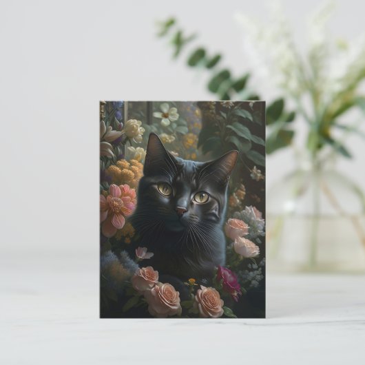 花猫 ポストカード (スタンド正面)