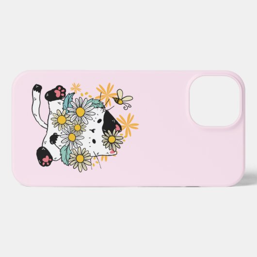花猫 iPhoneケース (裏面横)