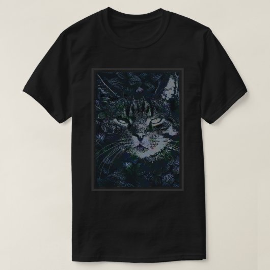 花猫 Tシャツ (デザイン正面)