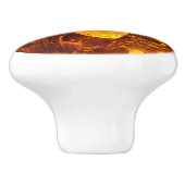 花琥珀の模様 セラミックノブ (側面)
