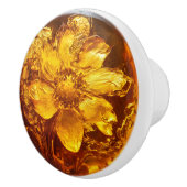 花琥珀の模様 セラミックノブ (右)