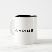 花瓶から渦巻くグラフィックアクエリアス ツートーンマグカップ (正面左)