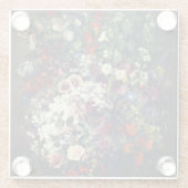 花瓶かわいらしの花束 ガラスコースター (裏面)