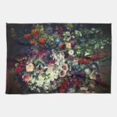 花瓶かわいらしの花束 キッチンタオル (横)