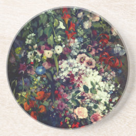 花瓶かわいらしの花束 コースター