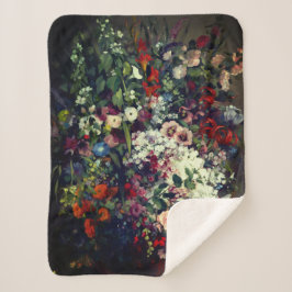 花瓶かわいらしの花束 シェルパブランケット
