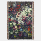 花瓶かわいらしの花束 スローブランケット (正面縦)