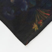 花瓶かわいらしの花束 フリースブランケット (角)