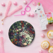 花瓶かわいらしの花束 ペーパープレート (パーティー)