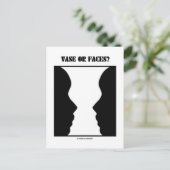 花瓶か顔?(錯覚) ポストカード (スタンド正面)