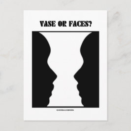 花瓶か顔?（錯覚） ポストカード