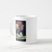 花瓶とハト コーヒーマグカップ (正面左)