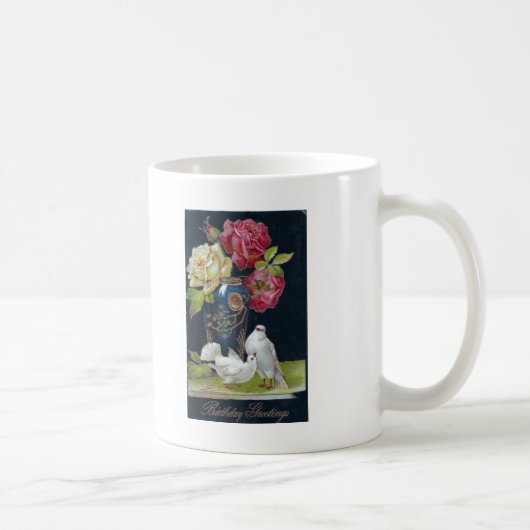 花瓶とハト コーヒーマグカップ (右)
