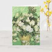 花瓶とバラ- Van ゴッホ カード (黄色い花)