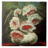 花瓶とプニーズヴァンゴッホファインアート タイル (正面)