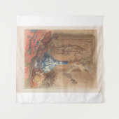 花瓶と乾中国のいたヒマワリで生きる タペストリー (正面(横))