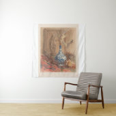 花瓶と乾中国のいたヒマワリで生きる タペストリー (インサイチュ)