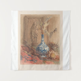 花瓶と乾中国のいたヒマワリで生きる タペストリー