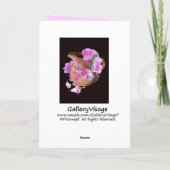 花瓶と花…ありがとう… サンキューカード (裏面)