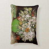 花瓶と《植物》百日草花by Vincent vanゴッホ アクセントクッション (裏面(縦))
