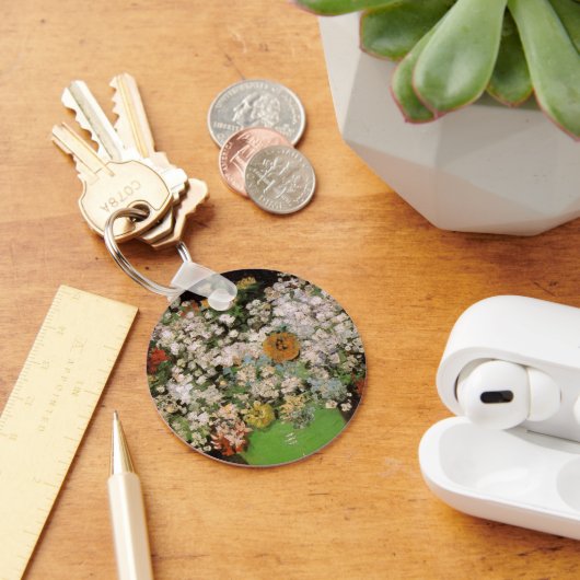 花瓶と《植物》百日草花by Vincent vanゴッホ キーホルダー (デスク)