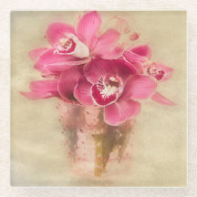 花瓶にピンクのラン