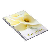 花瓶にユリ結婚を入れる ノートブック (右側)