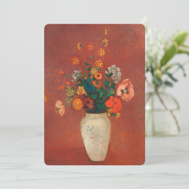 花瓶に入った中国の花束はOdiron Redon (スタンド正面)