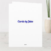 花瓶に感謝してい花の名前を追加する サンキューカード (裏面)