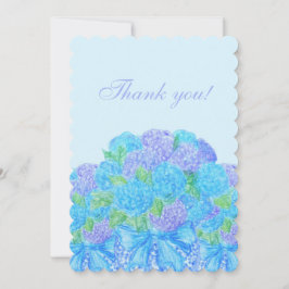 花瓶に描いた紫陽花 招待状