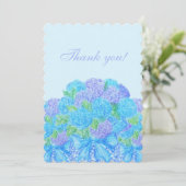 花瓶に描いた紫陽花 招待状 (スタンド正面)