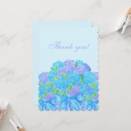 花瓶に描いた紫陽花 招待状