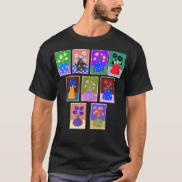花瓶に活けた花のTシャツ Tシャツ
