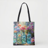 花瓶に詰め素晴らした鮮やか開花 トートバッグ (正面)