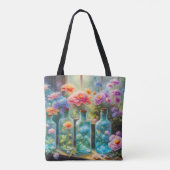 花瓶に詰め素晴らした鮮やか開花 トートバッグ (裏面)