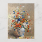 花瓶に野生の花 ポストカード (正面)