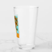 花瓶に12本のひまわり絵画（静物） タンブラーグラス (左)