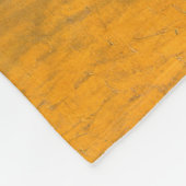 花瓶に12本のひまわり絵画(静物) フリースブランケット (角)