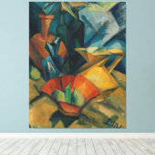 花瓶のある静物画 キャンバスプリント (インサイチュ (ウッドフロア))