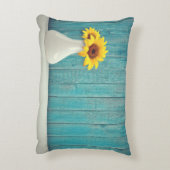 花瓶のひまわり アクセントクッション (裏面(縦))