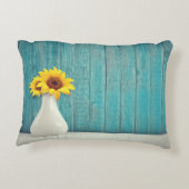 花瓶のひまわり アクセントクッション (裏面)