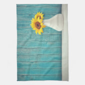 花瓶のひまわり キッチンタオル (縦)