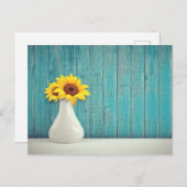 花瓶のひまわり シーズンポストカード (正面/裏面)