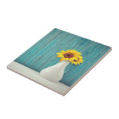 花瓶のひまわり タイル (側面)