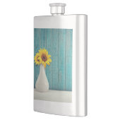 花瓶のひまわり フラスク (左)