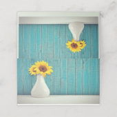 花瓶のひまわり プレイスカード (外部開封)