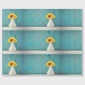 花瓶のひまわり ラッピングペーパー (フラット)