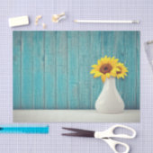 花瓶のひまわり 薄葉紙 (クラフト)
